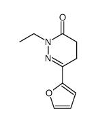 2-ETHYL-6-(FURAN-2-YL)-4,5-DIHYDROPYRIDAZIN-3(2H)-ONE结构式