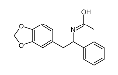 N-[2-(1,3-benzodioxol-5-yl)-1-phenylethyl]acetamide结构式
