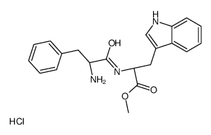 methyl (2R)-2-[[(2R)-2-amino-3-phenylpropanoyl]amino]-3-(1H-indol-3-yl)propanoate,hydrochloride结构式