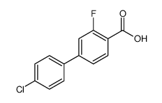 4-氯-3-氟-[1,1-联苯]-4-羧酸结构式