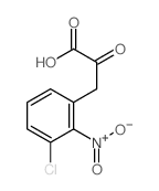 3-(3-chloro-2-nitro-phenyl)-2-oxo-propanoic acid Structure
