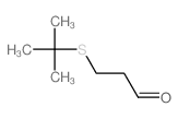 Propanal,3-[(1,1-dimethylethyl)thio]- structure
