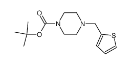 1,1-dimethylethyl 4-(thien-2-ylmethyl)-1-piperazinecarboxylate Structure