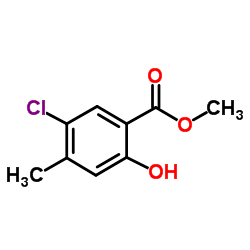 5-Chloro-2-hydroxy-4-Methyl-benzoic acid Methyl ester结构式