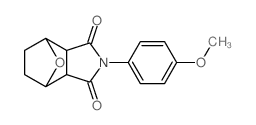 2-(4-methoxyphenyl)-3a,4,5,6,7,7a-hexahydro-octahydro-1H-4,7-epoxyisoindole-1,3-dione结构式