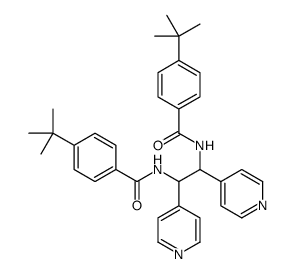 4-tert-butyl-N-[2-[(4-tert-butylbenzoyl)amino]-1,2-dipyridin-4-ylethyl]benzamide结构式