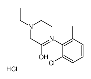 [2-(2-chloro-6-methylanilino)-2-oxoethyl]-diethylazanium,chloride Structure