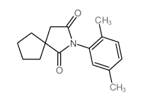 8-(2,5-dimethylphenyl)-8-azaspiro[4.4]nonane-7,9-dione structure