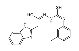 1-[[2-(1H-benzimidazol-2-yl)acetyl]amino]-3-(3-methylphenyl)thiourea Structure