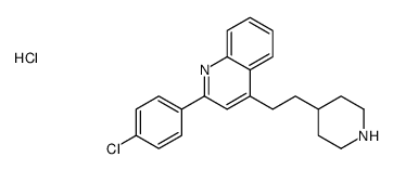 2-(4-chlorophenyl)-4-(2-piperidin-4-ylethyl)quinoline,hydrochloride Structure