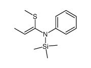 N-(methylthio-l propene-l yl) N-trimethylsilyl aniline结构式