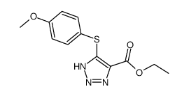 ethyl 5-(4-methoxyphenylthio)-1H-v-triazole-4-carboxylate Structure