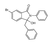 3-benzyl-6-bromo-3-hydroxy-1-isoindoline Structure