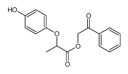 phenacyl 2-(4-hydroxyphenoxy)propanoate Structure