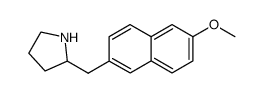 2-((6-methoxynaphthalen-2-yl)methyl)pyrrolidine Structure