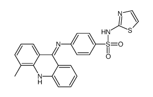 4-[(4-methylacridin-9-yl)amino]-N-(1,3-thiazol-2-yl)benzenesulfonamide结构式