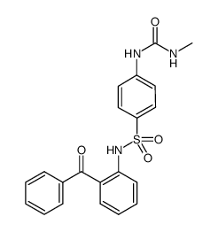 N-(2-benzoylphenyl)-4-{[(methylamino)carbonyl]amino}benzenesulfonamide Structure
