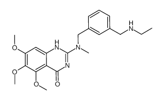 2-[(3-ethylaminomethyl-benzyl)-methyl-amino]-5,6,7-trimethoxy-1H-quinazolin-4-one Structure