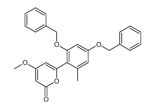 6-(2,4-Dibenzyloxy-6-methylphenyl)-4-methoxy-2-pyron Structure