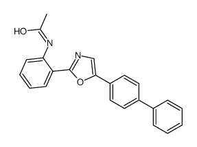 N-[2-[5-(4-phenylphenyl)-1,3-oxazol-2-yl]phenyl]acetamide结构式