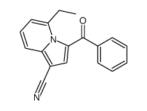 3-benzoyl-5-ethylindolizine-1-carbonitrile结构式