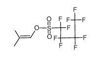 (2-Methyl-1-propenyl)-nonafluorbutansulfonat结构式