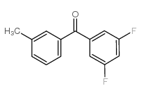 (3,5-difluorophenyl)-(3-methylphenyl)methanone结构式