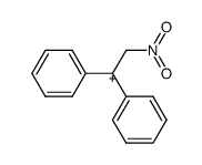 1.1-Diphenyl-2-nitro-aethyl-kation Structure