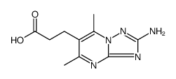 3-(2-AMINO-5,7-DIMETHYL[1,2,4]TRIAZOLO[1,5-A]PYRIMIDIN-6-YL)PROPANOIC ACID structure