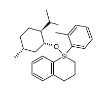 (SiRS)-1-[(1R,2S,5R)-menthyloxy]-(2-methylphenyl)-1,2,3,4-tetrahydro-1-silanaphthalene结构式