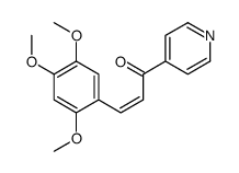 1-pyridin-4-yl-3-(2,4,5-trimethoxyphenyl)prop-2-en-1-one结构式