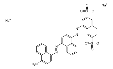 4-[[4-[(4-amino-1-naphthyl)azo]-1-naphthyl]azo]naphthalene-2,6-disulphonic acid, sodium salt picture