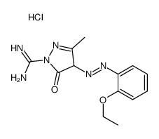 4-[(2-ethoxyphenyl)azo]-4,5-dihydro-3-methyl-5-oxo-1H-pyrazole-1-carboxamidine monohydrochloride picture