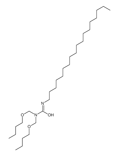 1,1-bis(butoxymethyl)-3-octadecylurea结构式