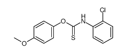 O-(4-methoxyphenyl) N-2-chlorophenylthioncarbamate结构式