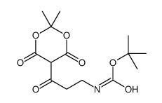 TERT-BUTYL 3-(2,2-DIMETHYL-4,6-DIOXO-1,3-DIOXAN-5-YL)-3-OXOPROPYLCARBAMATE Structure
