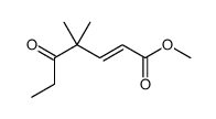 methyl 4,4-dimethyl-5-oxohept-2-enoate Structure
