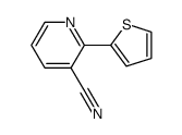 2-(thiophen-2-yl)nicotinonitrile Structure