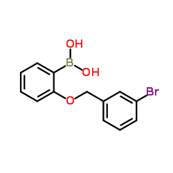 2-(3'-BROMOBENZYLOXY)PHENYLBORONIC ACID Structure