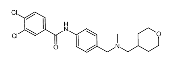 3,4-dichloro-N-(4-{[methyl-(tetrahydro-pyran-4-ylmethyl)-amino]-methyl}-phenyl)-benzamide Structure