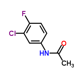 3-Chloro-4-fluoroacetanilide structure