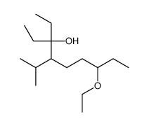 7-ethoxy-3-ethyl-4-propan-2-ylnonan-3-ol结构式