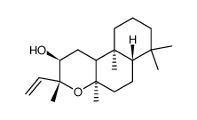 (2R,6aβ,10bβ)-3α-Ethenyldodecahydro-3,4aα,7,7,10aα-pentamethyl-1H-naphtho[2,1-b]pyran-2β-ol结构式
