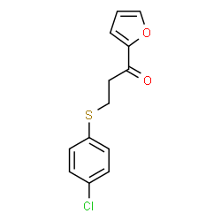 3-[(4-CHLOROPHENYL)SULFANYL]-1-(2-FURYL)-1-PROPANONE structure