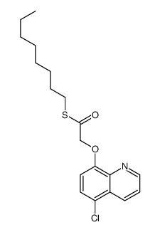 S-octyl 2-(5-chloroquinolin-8-yl)oxyethanethioate Structure