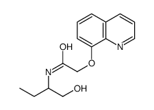 N-(1-hydroxybutan-2-yl)-2-quinolin-8-yloxyacetamide结构式