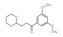 3',5'-DIMETHOXY-3-(1,3-DIOXAN-2-YL)-PROPIOPHENONE Structure