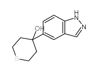 4-(1H-INDAZOL-5-YL)-TETRAHYDRO-THIOPYRAN-4-OL structure