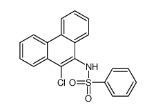 N-(10-chlorophenanthren-9-yl)benzenesulfonamide结构式