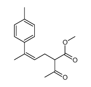 methyl 2-acetyl-5-(4-methylphenyl)hex-4-enoate Structure